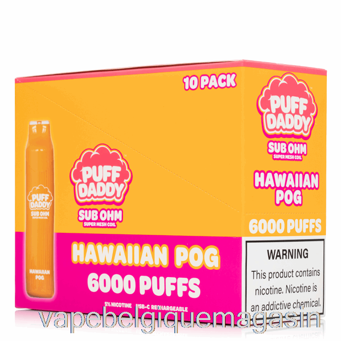 Jus De Vape [paquet De 10] Puff Daddy 6000 Jetable